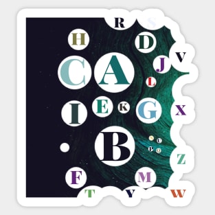 English letters Sticker